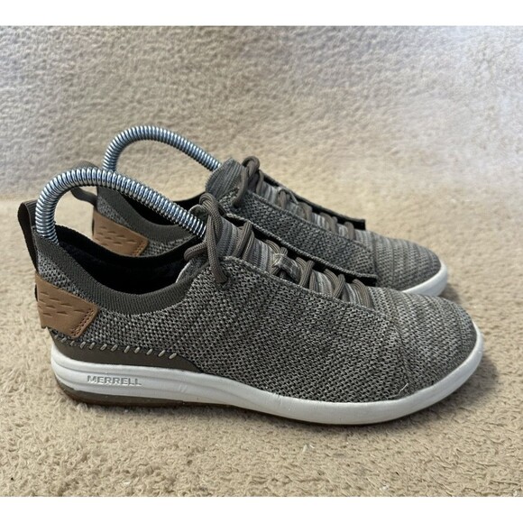 Merrell Gridway Moc Casual Shoes Sneakers Gray White J90452 Women’s Size 5 - Picture 1 of 10